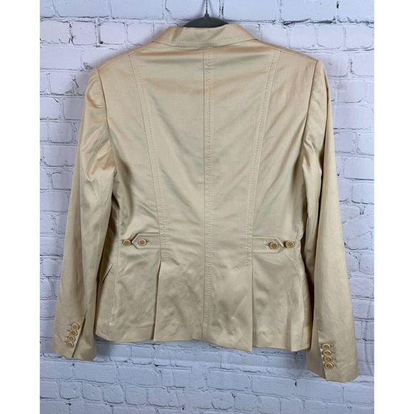 PAUL SMITH women cream ivory half-lined classic jacket skirt suit size 44 8 NWOT - Picture 11 of 16